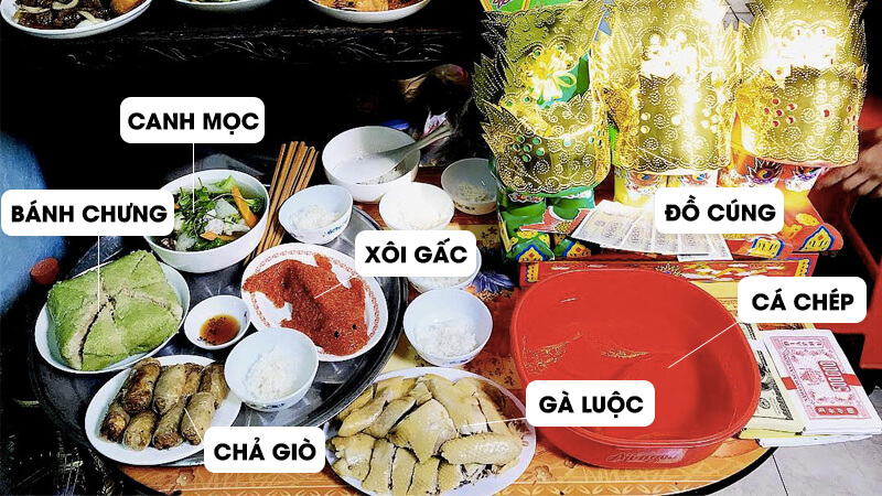 Tùy thuộc vào từng gia đình, ngoài các lễ vật chính đã nêu, lễ tiễn ông Táo Quân có thể được tổ chức dưới hình thức lễ mặn hoặc lễ chay