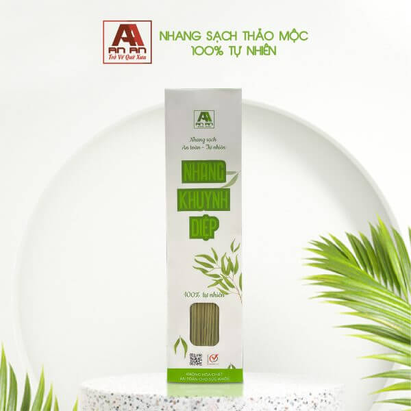Nhang thơm thảo mộc An An được chế tạo từ 100% nguyên liệu tự nhiên, không sử dụng hóa chất độc hại, bảo vệ sức khỏe và môi trường