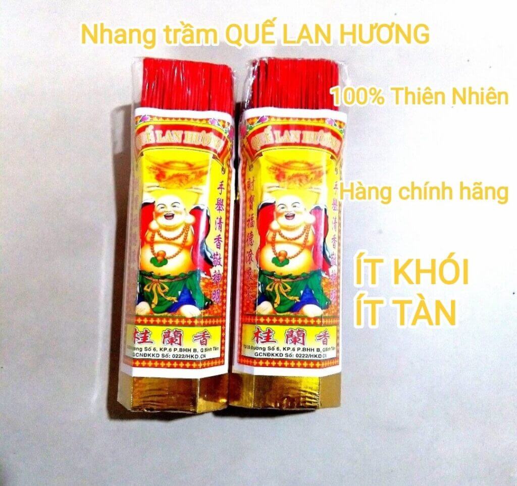 Nhang Quế Lan Hương có đặc điểm là cháy lâu và ít khói, đồng thời không chứa hóa chất, rất thân thiện với môi trường