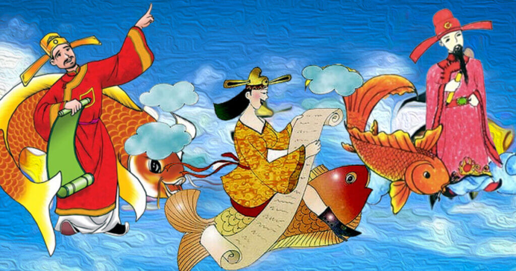 Về sau, những vị thần này đã được Việt hóa thành hình ảnh "2 ông 1 bà" gồm vị thần Đất, vị thần Nhà và vị thần Bếp núc. Do đó, người dân gọi chung là Táo quân hoặc ông Táo